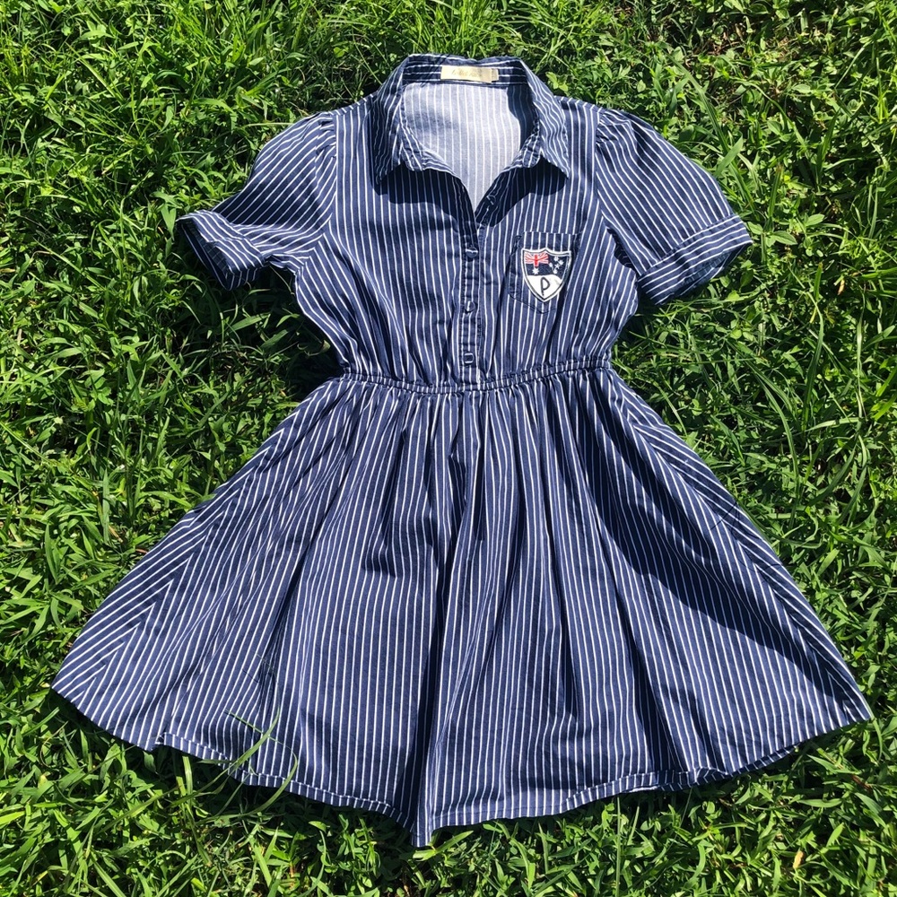Vintage School Girl Mini Dress - Size L